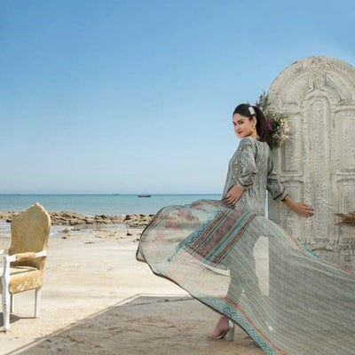 Tawakkal Fabrics 3 Piece Stitched Attractive & Adorable Lawn Suit D-1068