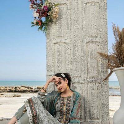 Tawakkal Fabrics 3 Piece Stitched Attractive & Adorable Lawn Suit D-1068
