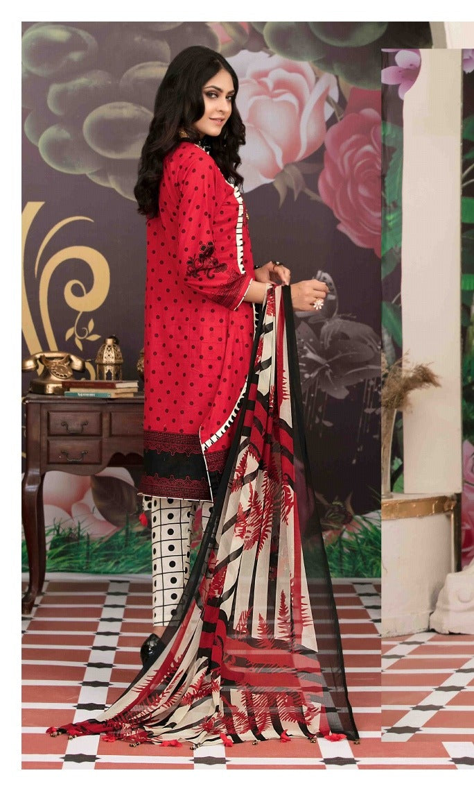 Amna Sohail By Tawakkal Fabrics 3 Piece Stitched Lavish Intricacy Suit D-1301-A