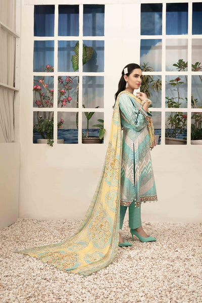 Amna Sohail By Tawakkal Fabrics 3 Piece Stitched Renee Chiffon Dupatta Suit D-1452-A