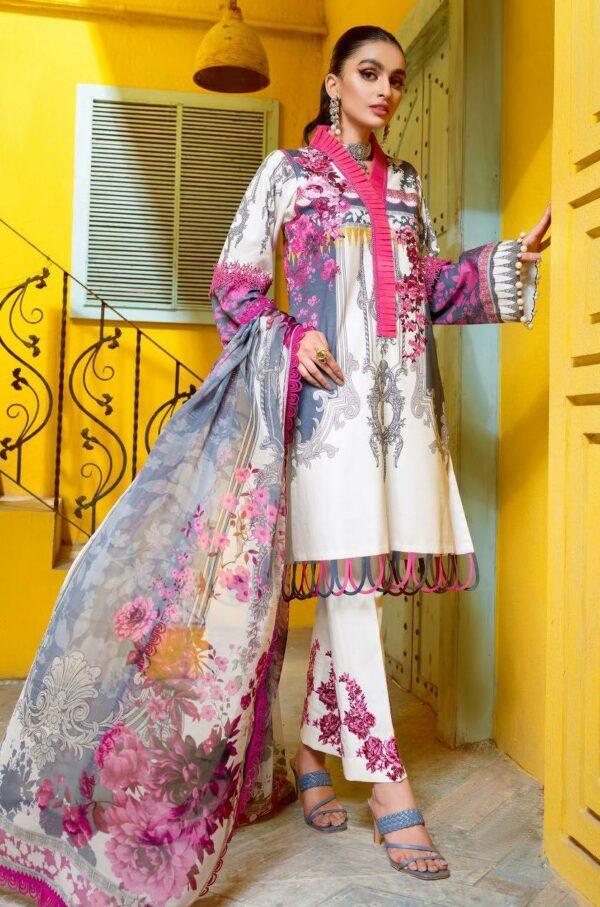 Jade Classic Revitalized by Firdous Lawn 3 Piece Stitched Embroidered Lawn Suit - D-19817