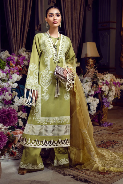Jade Classic Revitalized by Firdous Lawn 3 Piece Unstitched Embroidered Lawn Suit - D-22-OC-09