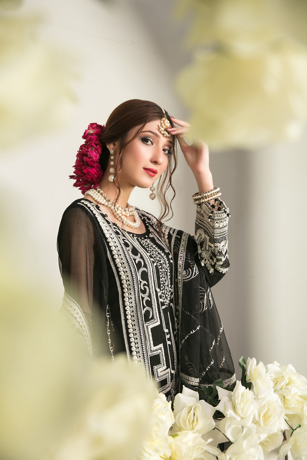 Tawakkal Fabrics 3 Piece Stitched Fancy Heavy Embroidered Suit D-6533