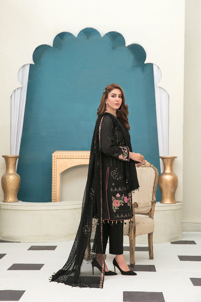 Tawakkal Fabrics 3 Piece Stitched Fancy Embroidered Lawn Suit - D-6756