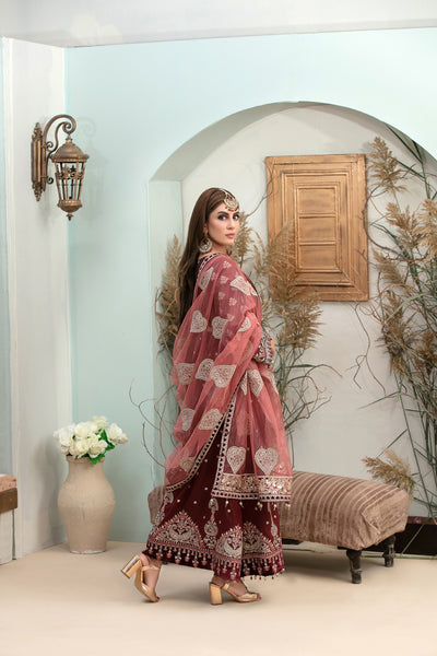 Tawakkal Fabrics 3 Piece Stitched Attractive & Elegant Chiffon Suit D-5980