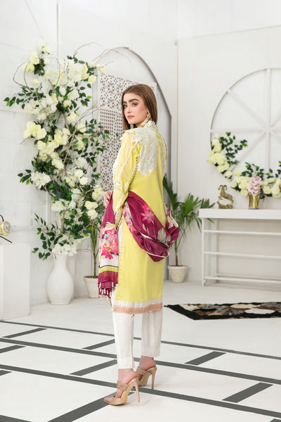 Tawakkal Fabrics 3 Piece Stitched Fancy Embroidered Lawn Suit D-7209