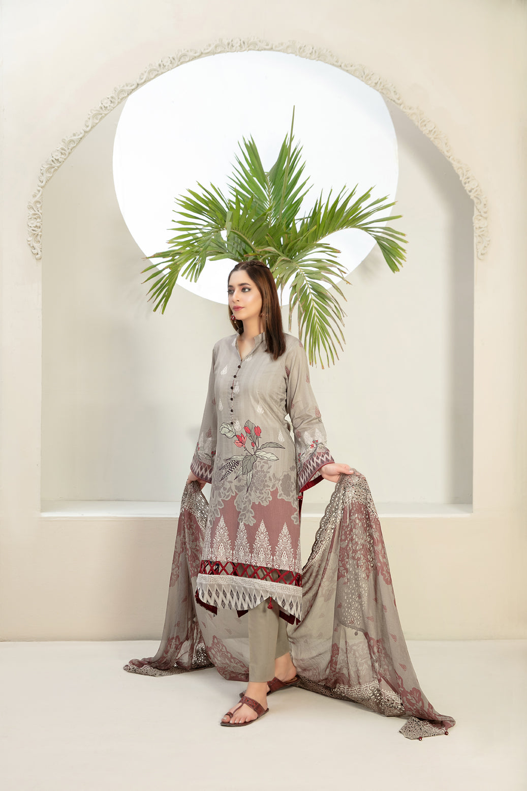 Tawakkal Fabrics 3 Piece Stitched Digital Printed Lawn Suit D-7334