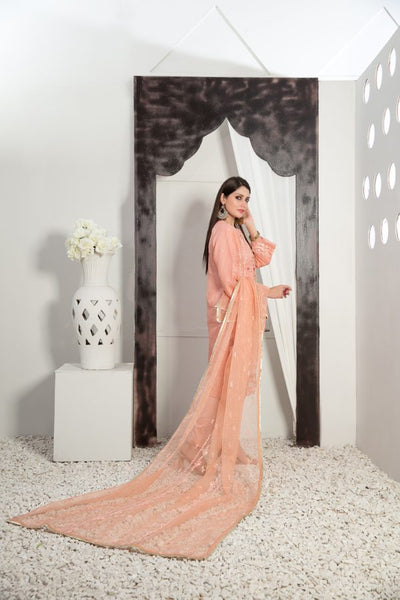 Tawakkal Fabrics 3 Piece Stitched Heavy Embroidered Organza Suit D-7560