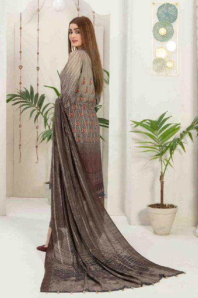 Tawakkal Fabrics 3 Piece Stitched Attractive & Elegant Suit D-7621