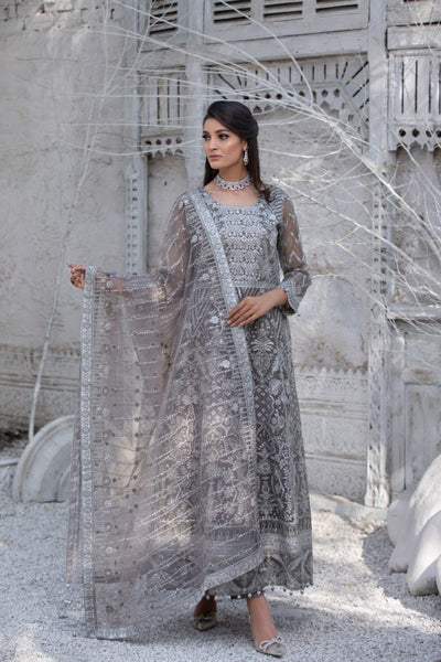 Tawakkal Fabrics 3 Piece Stitched Embroidered Fancy Suit D-8068-IVORY