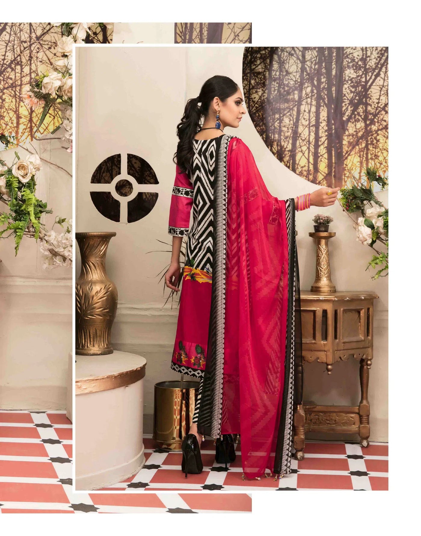Amna Sohail By Tawakkal Fabrics 3 Piece Stitched Lavish Intricacy Suit D-1302-B
