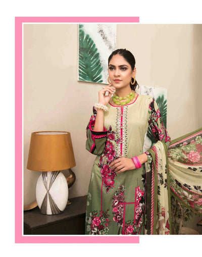 Amna Sohail By Tawakkal Fabrics 3 Piece Stitched Lavish Intricacy Suit D-1307-A
