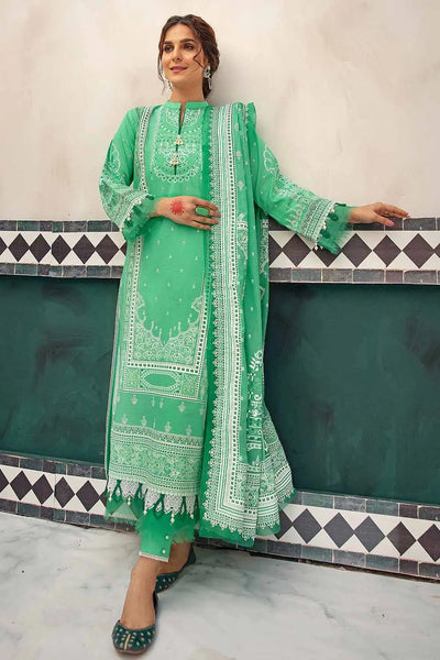 Gul Ahmed 3PC Unstitched Lacquer Printed Lawn Suit DB-22006 A
