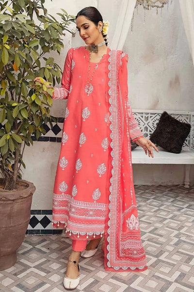 Gul Ahmed 3PC Unstitched Lacquer Printed Lawn Suit DB-22009 B
