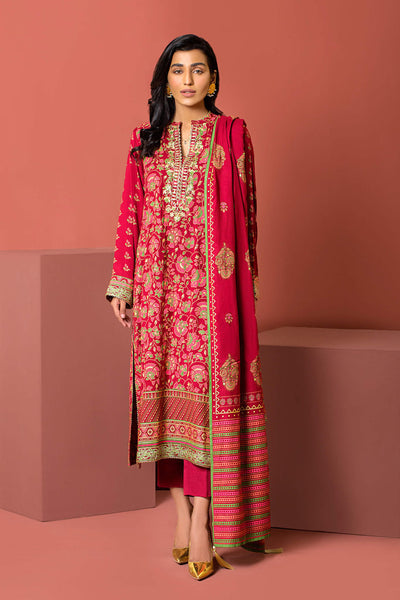 Lakhany 3 Piece Stitched Dareechay Embroidered Suit LSM-3015
