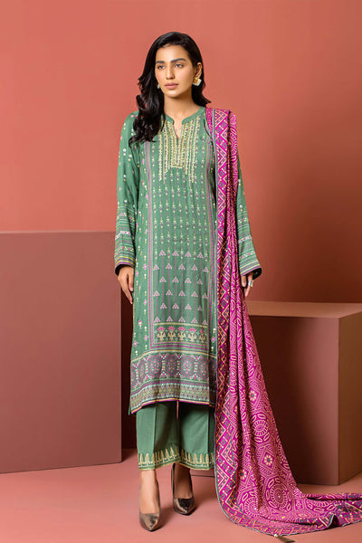 Lakhany 3 Piece Stitched Dareechay Embroidered Suit LSM-3016