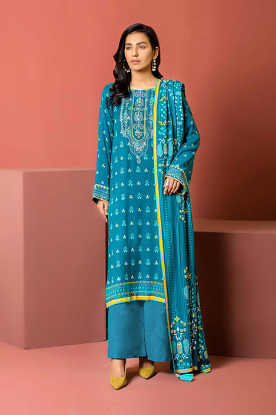 Lakhany 3 Piece Stitched Dareechay Embroidered Suit LSM-3007