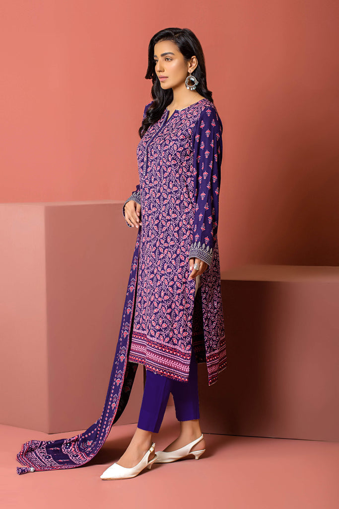 Lakhany 3 Piece Stitched Dareechay Embroidered Suit LSM-3011