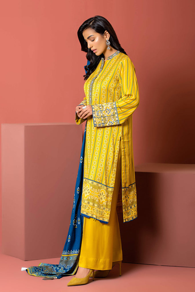 Lakhany 3 Piece Unstitched Dareechay Embroidered Suit DEC-SR-0064