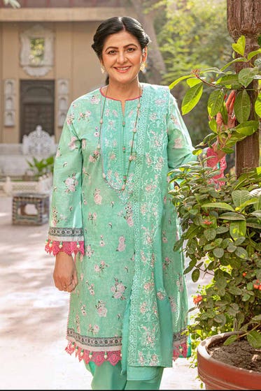 Gul Ahmed 3PC Lawn Unstitched Embroidered Suit DM-32006