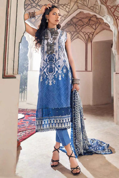 Gul Ahmed 3PC Unstitched Printed Lawn Suit Aloe Vera Finish DN-22052