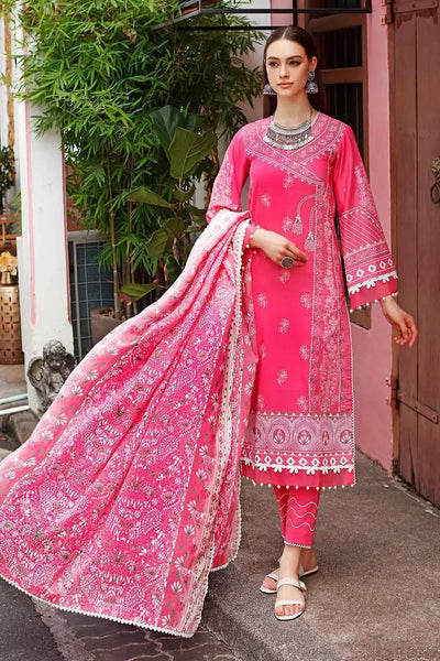 Gul Ahmed 3PC Unstitched Lacquer Printed Lawn Suit DN-22065 B
