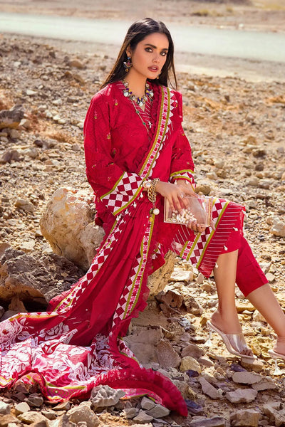 Gul Ahmed 3PC Unstitched Printed Lawn Suit DN-22077
