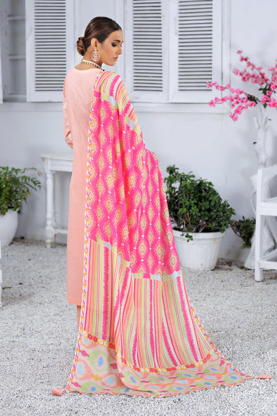Lakhany 3 Piece Unstitched Spring Embroidered Lawn Suit - EC-2230