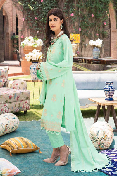 Gul Ahmed Ready To Wear 3 PC Embroidered Lawn Suit with Jacquard Dupatta FE-12139