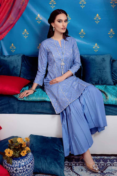 Gul Ahmed 2 PC Lawn Unstitched Glitter Printed Suit FE-12208