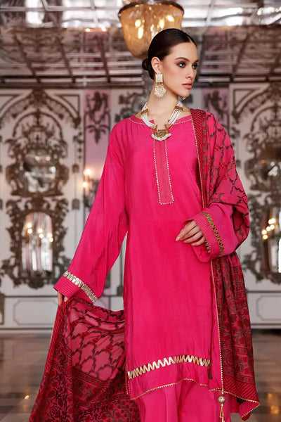 Gul Ahmed 3 PC Unstitched Embroidered Suit with Jacquard Dupatta FE-271 A