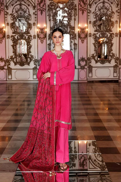 Gul Ahmed 3 PC Unstitched Embroidered Suit with Jacquard Dupatta FE-271 A