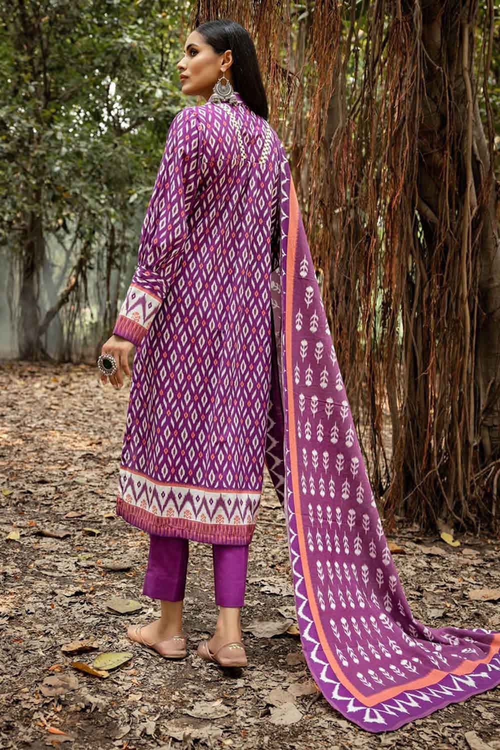 Gul Ahmed 3PC Unstitched Khaddar Suit K-22045