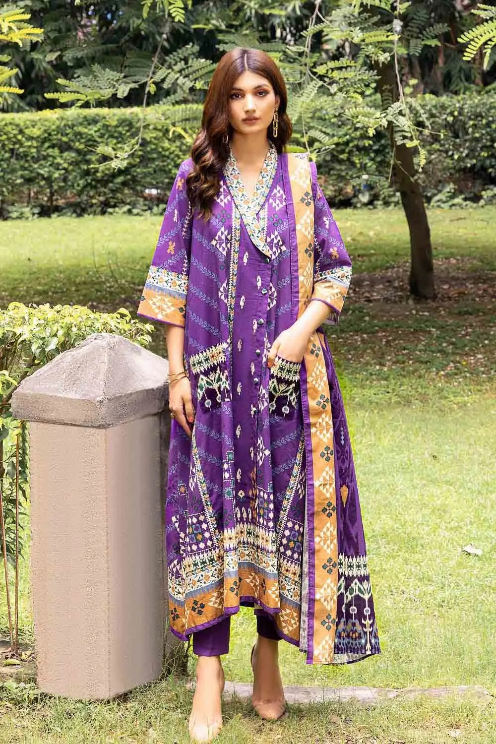Gul Ahmed 3PC Khaddar Unstitched Printed Suit K-22057