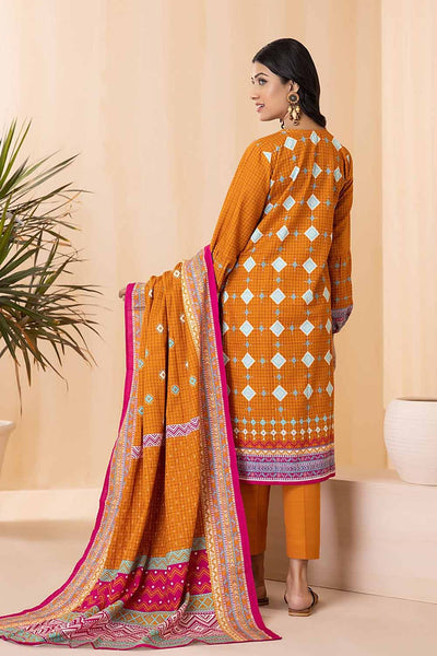Gul Ahmed 3PC Khaddar Stitched Printed Suit K-22069 A