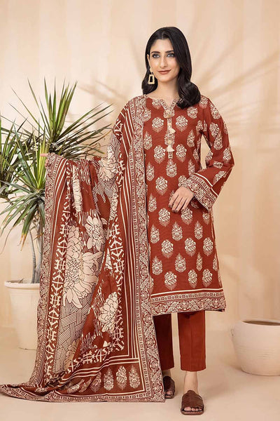 Gul Ahmed 3PC Khaddar Unstitched Printed Suit K-22084 A