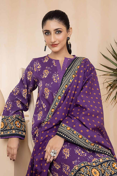 Gul Ahmed 3PC Khaddar Unstitched Printed Suit K-22095 B