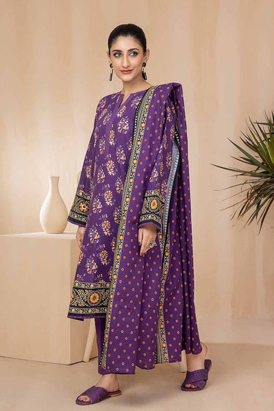 Gul Ahmed 3PC Khaddar Unstitched Printed Suit K-22095 B