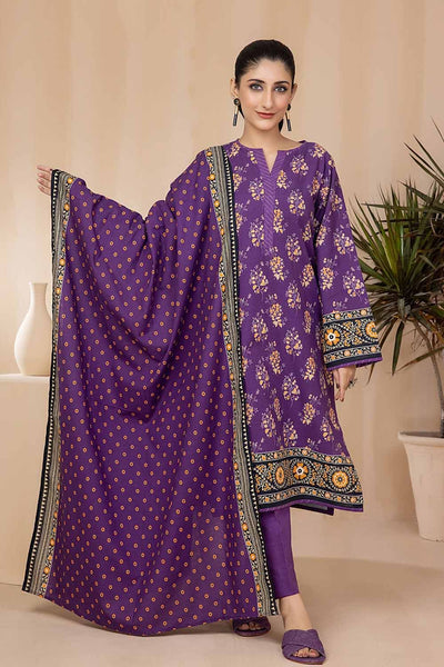 Gul Ahmed 3PC Khaddar Unstitched Printed Suit K-22095 B