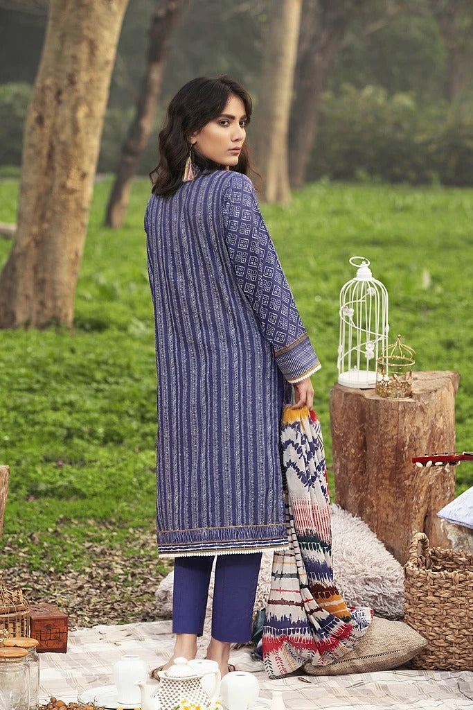 Lakhani Komal Prints 3 Piece Unstitched Printed Lawn Suit KP-2004-B