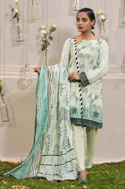 Lakhani Komal Prints 3 Piece Unstitched Printed Lawn Suit KP-2012-B