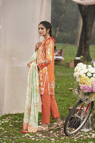 Lakhani Komal Prints 3 Piece Unstitched Printed Lawn Suit KP-2014-A