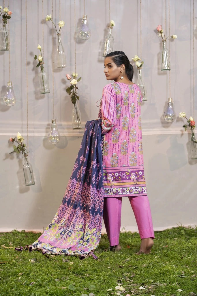 Lakhani Komal Prints 3 Piece Unstitched Printed Lawn Suit KP-2015-B