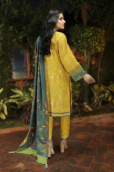 Lakhany 3 Piece Unstitched Komal Printed Lawn Suit - KP-2021-B