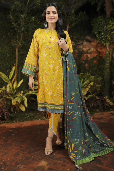 Lakhany 3 Piece Unstitched Komal Printed Lawn Suit - KP-2021-B