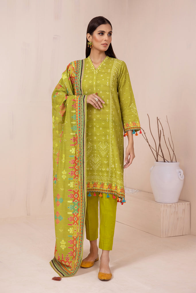 Lakhany 3 Piece Stitched Khaddar Prints Suit LSM-2954