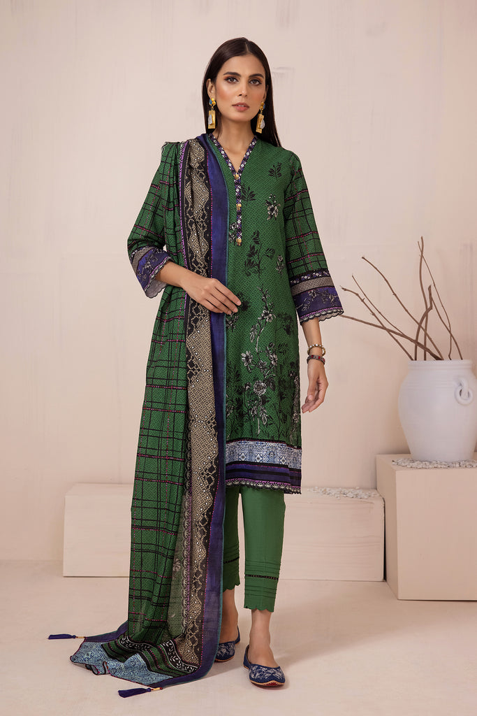 Lakhany 3 Piece Stitched Khaddar Prints Suit LSM-2952