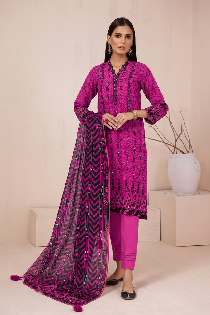 Lakhany 3 Piece Stitched Khaddar Prints Suit LSM-2956
