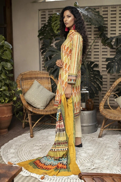 Lakhany 3 Piece Unstitched Printed Soft Khaddar Suit KPW-502