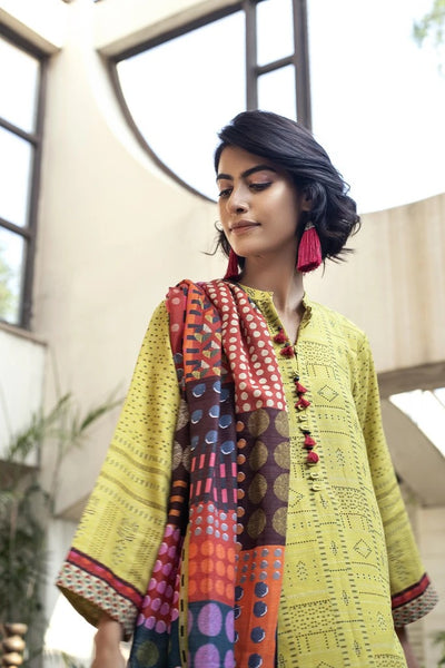 Lakhany 3 Piece Unstitched Printed Soft Khaddar Suit KPW-503